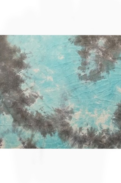 FS-QNYN 時尚面料 扎染面料 扎染布 彩潑印花 100%棉 165g 179#  扎 染 t 恤 側面照